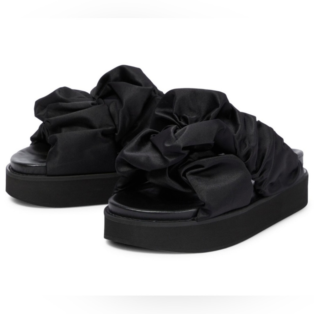 Ganni Ruched Platform Sandals size 36